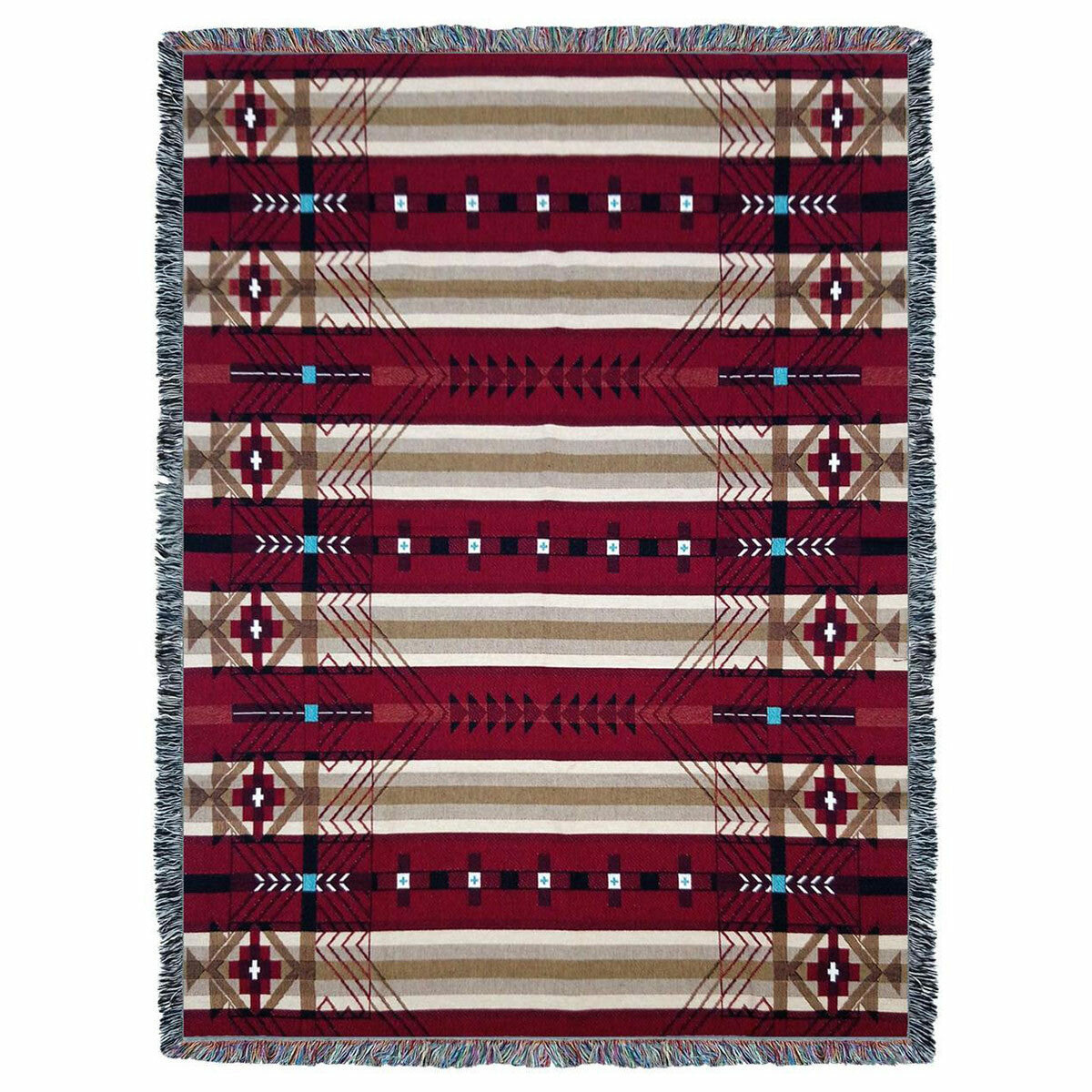 Antelope Ridge Flag Tapestry Throw