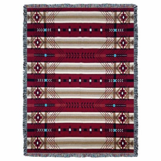Antelope Ridge Flag Tapestry Throw