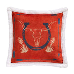 Marfa Campfire Horseshoe Pillow