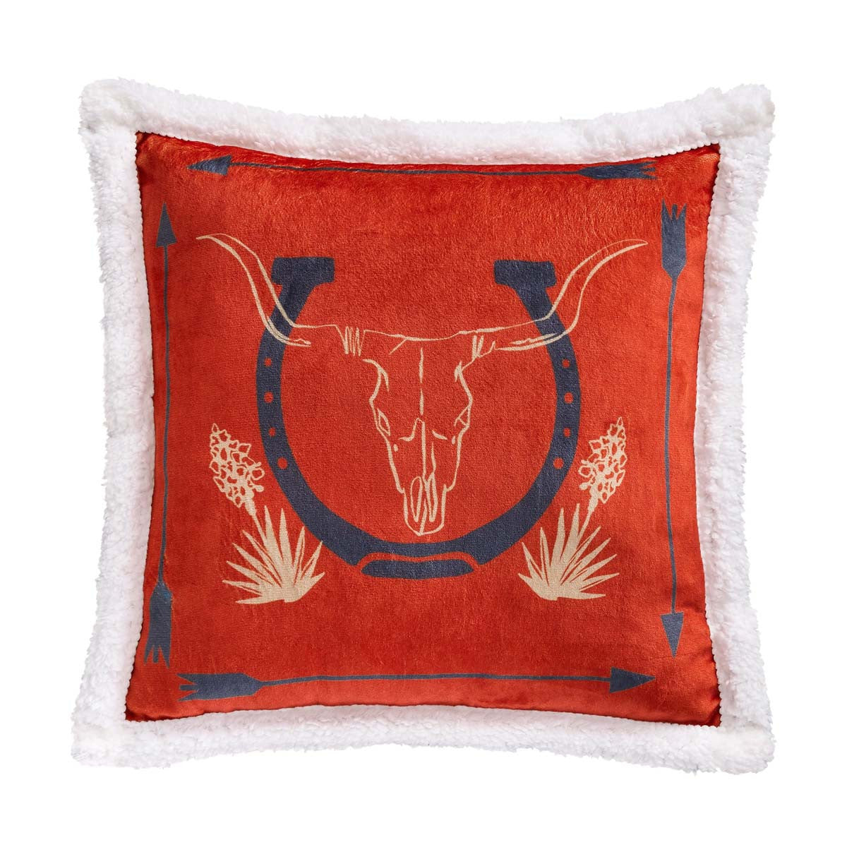 Marfa Campfire Horseshoe Pillow