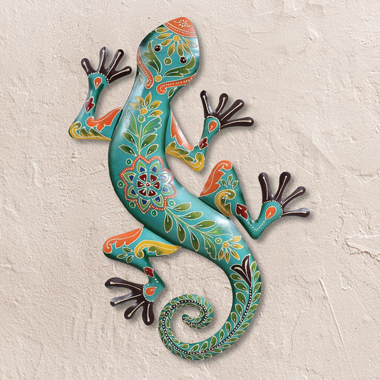 Mosaic Gecko Wall Art