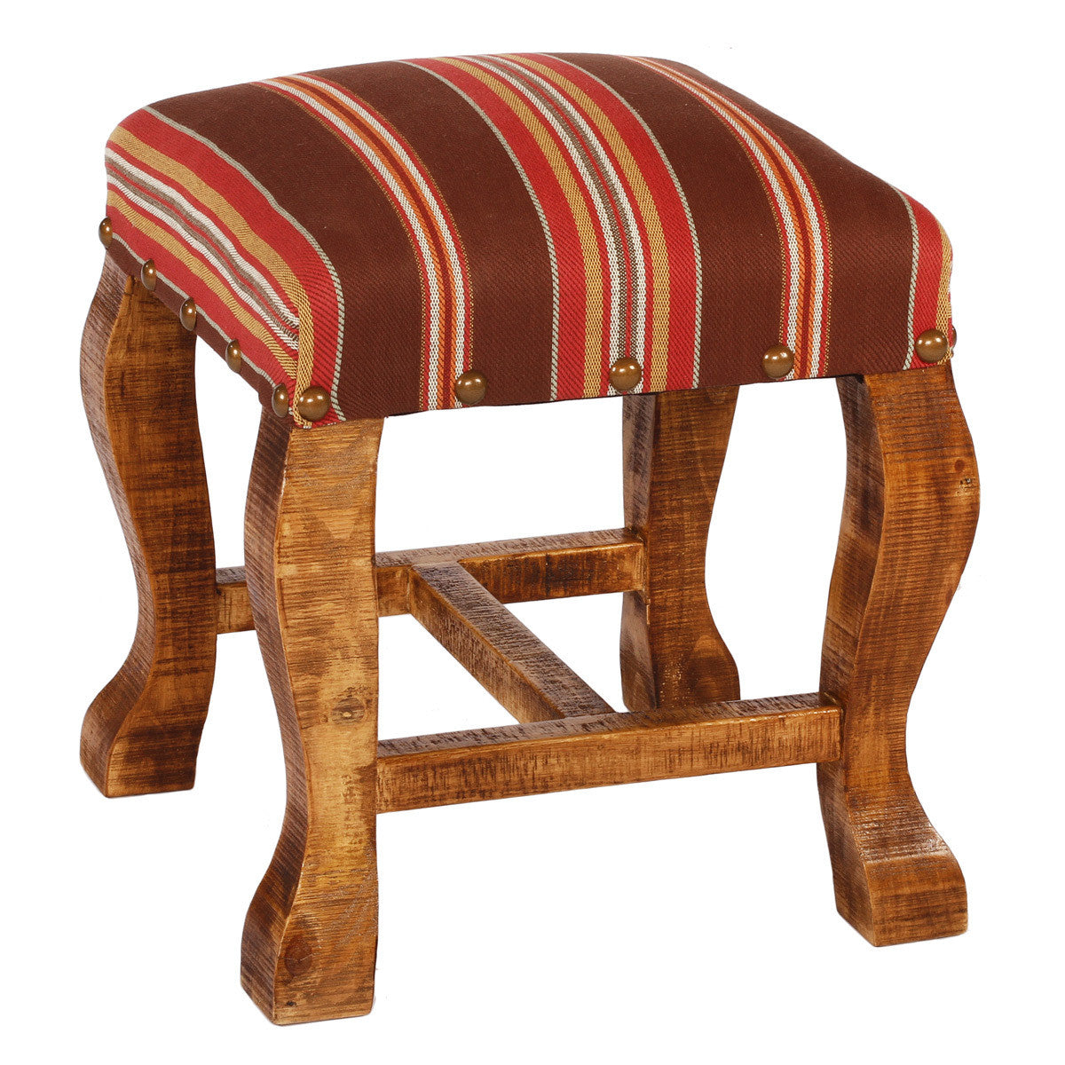 San Miguel Salsa Fabric Ottoman