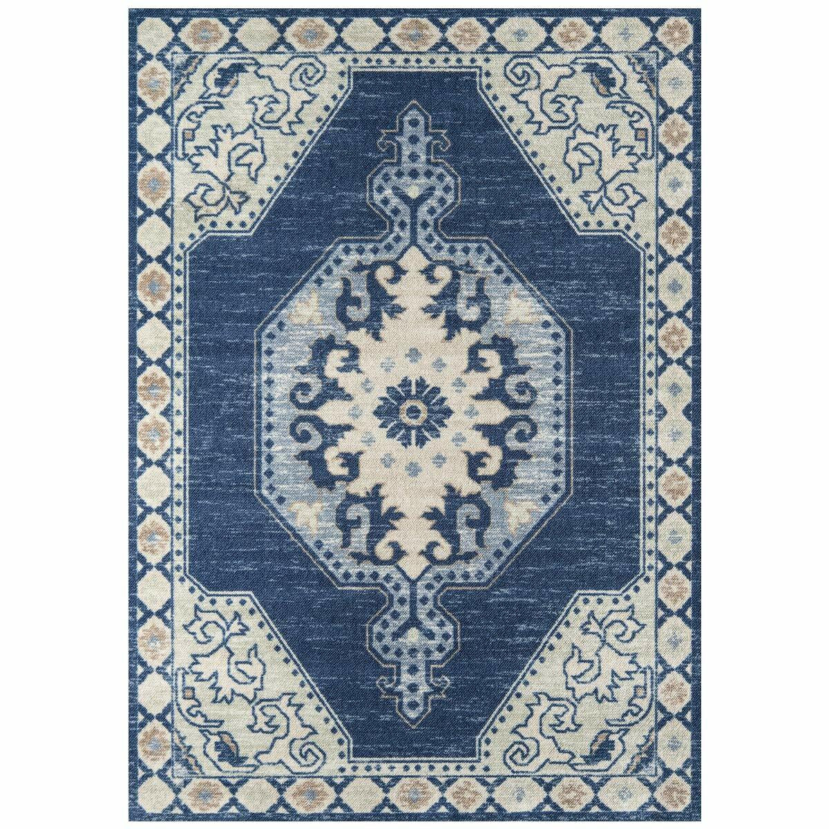 Delia Navy Rug - 5 x 8