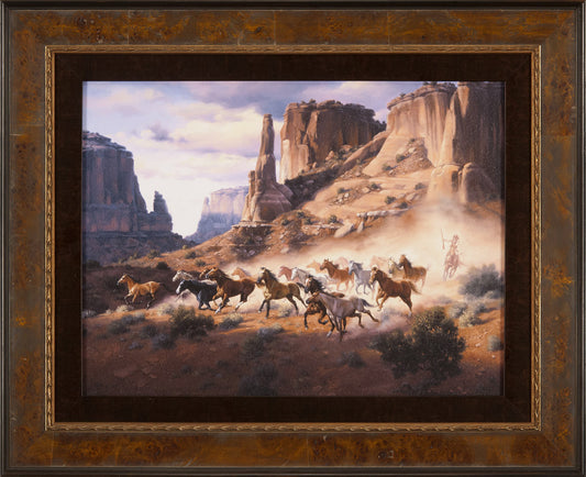 Sandstone & Stolen Horses Framed Print