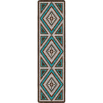 Southwest Nights Turquoise Rug - 2 x 8