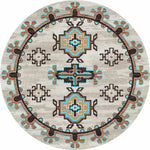 Bozeman Turquoise Rug - 8 Ft. Round