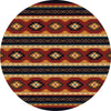 Red Deer Lodge Rug - 8 Ft. Round