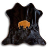 Buffalo Mini Black Cowhide Rug