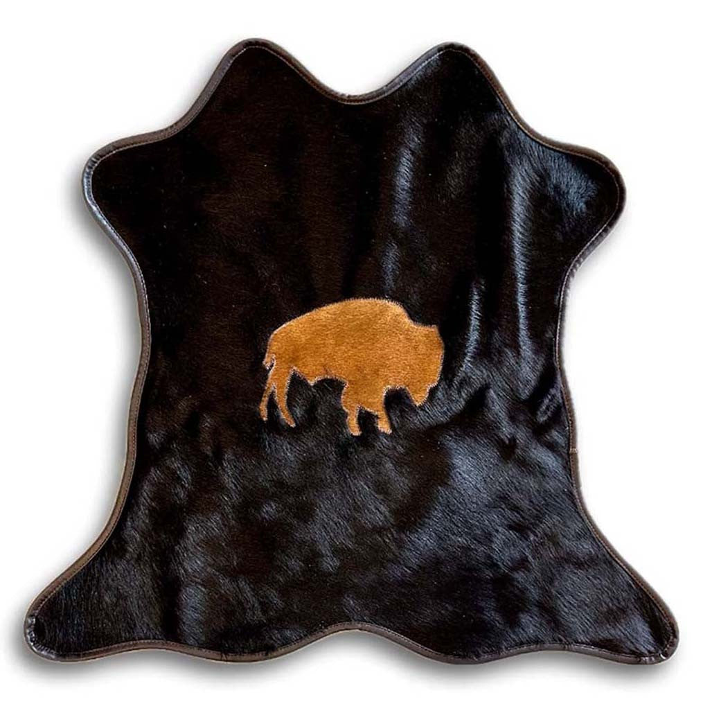 Buffalo Mini Black Cowhide Rug