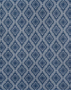 Navy Blue Western Indoor/Outdoor Rug - 4 x 6