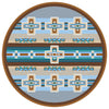 Canyon Cross Blue Rug - 8 Ft. Round