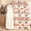 Western Sunshine Plush Sherpa Throw