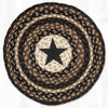 Midnight Sky Round Braided Placemats - Set of 2