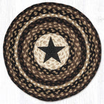 Midnight Sky Round Braided Placemats - Set of 2