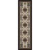 Double Cross Blue Rug - 2 x 8