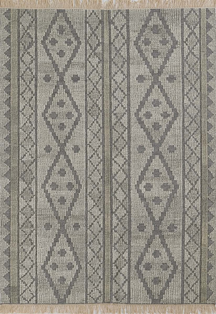 Rustic Rawhide Gray Rug - 5 x 8