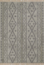 Rustic Rawhide Gray Rug - 5 x 8