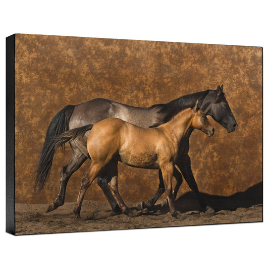 Mother and Son Gallery Wrapped Canvas