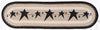 Black Primitive Oval Table Runner