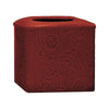 Savannah Ceramic Tissue Cover - Crimson - OUT OF STOCK UNTIL 09/30/2026