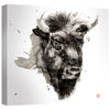 Watercolor Buffalo Canvas Wall Art