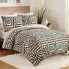 Diamond Mirage Black Quilt Set - King