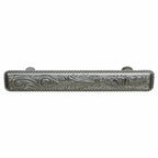 Engraved Flower Cabinet Pulls - Set of 2 - 5 Inch