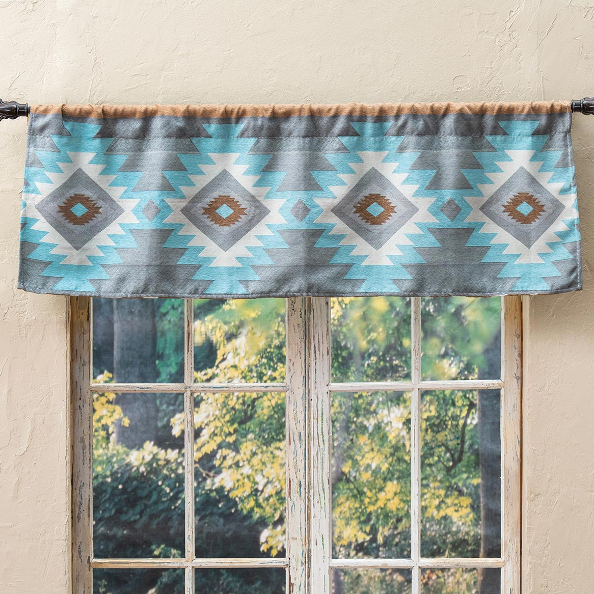 Southwest Diamonds Chenille Valance