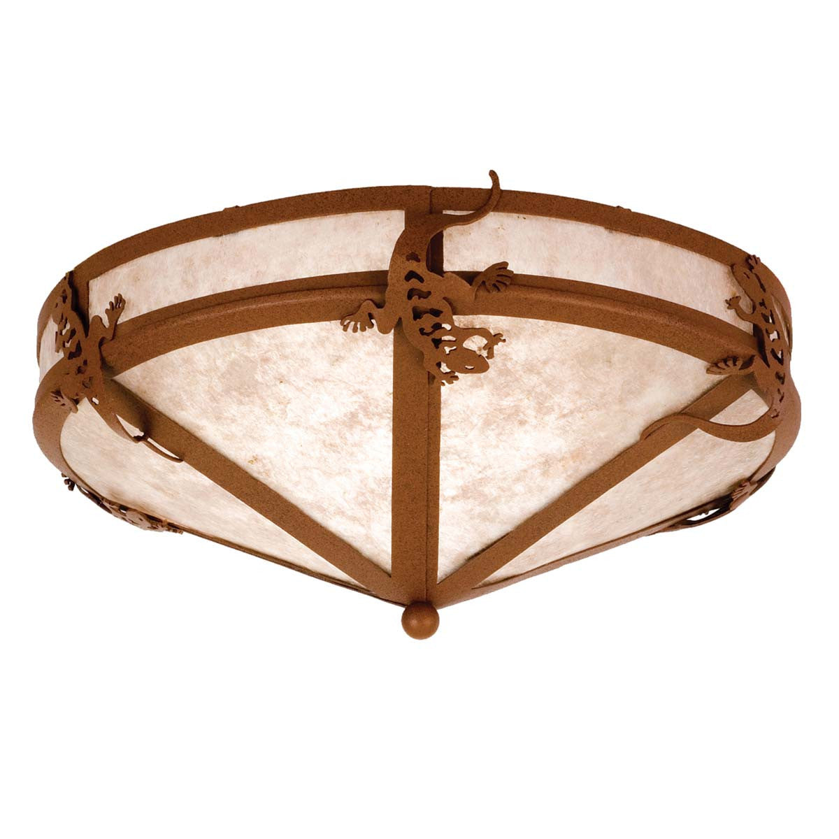Crawling Gecko Flush Mount Ceiling Light
