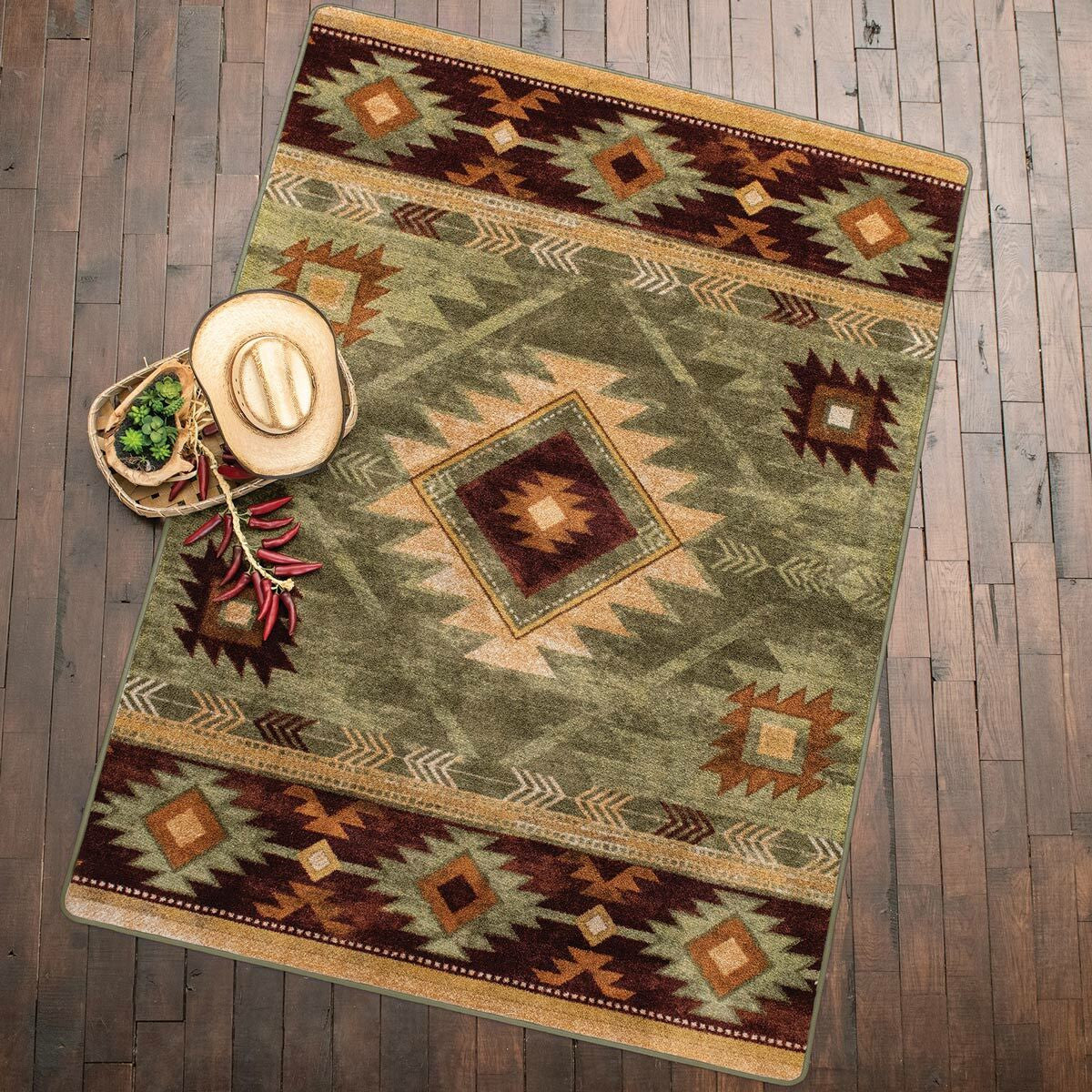 Whiskey River Sage Rug Collection