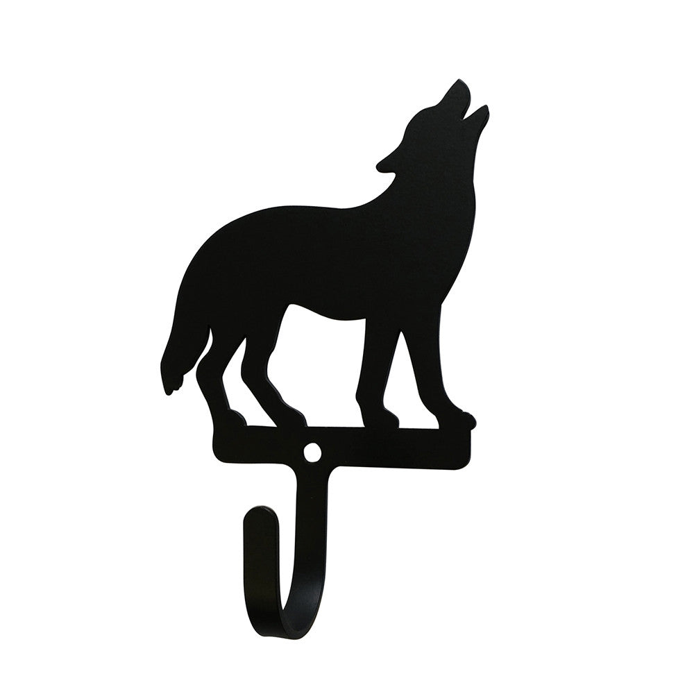 Standing Wolf Small Wall Hook