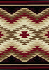 Star Burst Red Rug - 4 x 5