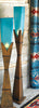 Turquoise Glass Floor Lamp - Medium