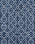 Navy Blue Western Indoor/Outdoor Rug - 9 x 12