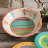 Cactus Design Melamine Serving Bowl