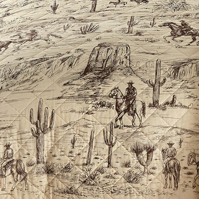 Ranch Hand Toile Western Throw