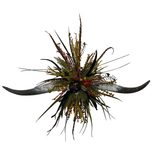 Huck Double Horn Wall Art