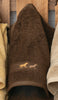 Running Horses Chocolate Embroidered Wash Cloth