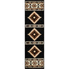 Hacienda Black Rug - 2 x 7
