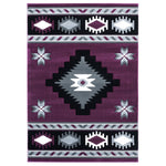 Star Vision Plum Rug - 8 x 11