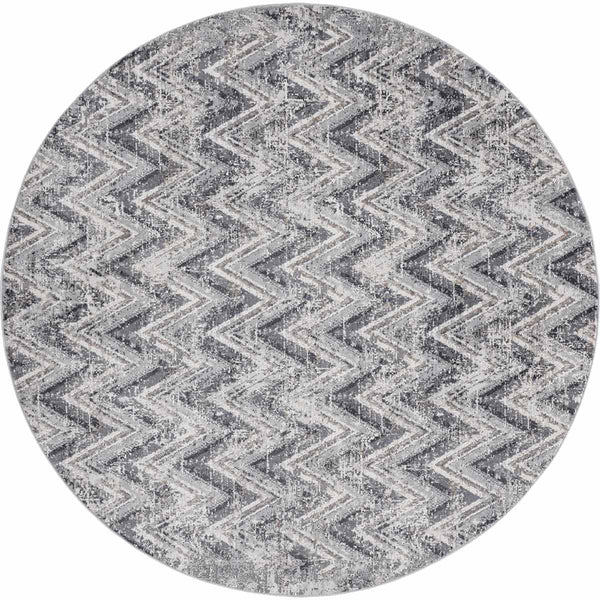 Pueblo Charcoal Rug - 8 Ft. Round