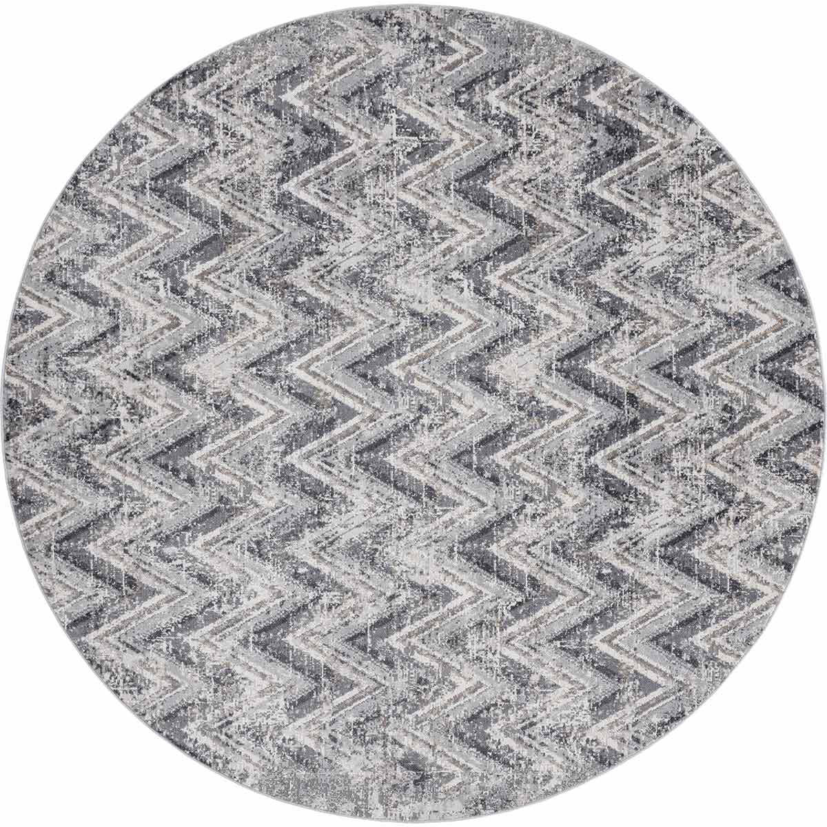 Pueblo Charcoal Rug - 8 Ft. Round