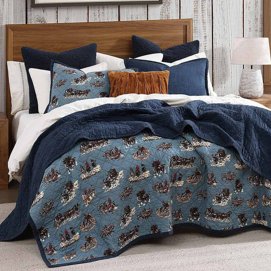 Westward Bound Quilt Set - Queen
