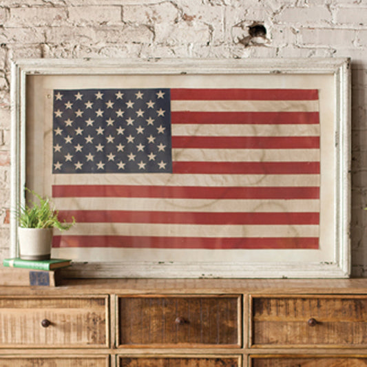 Rustic U.S. Flag Wall Art