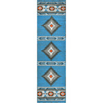Hacienda Sky Blue Rug - 2 x 7