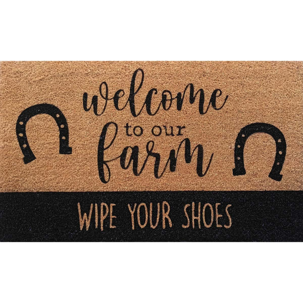 Farmhouse Welcome Coir Mat