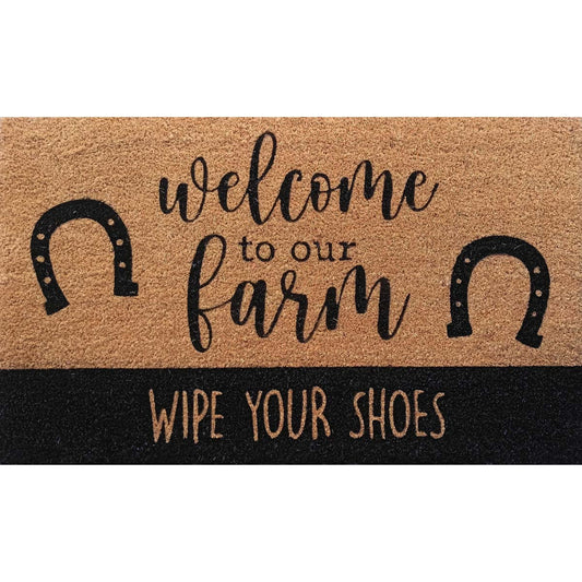 Farmhouse Welcome Coir Mat