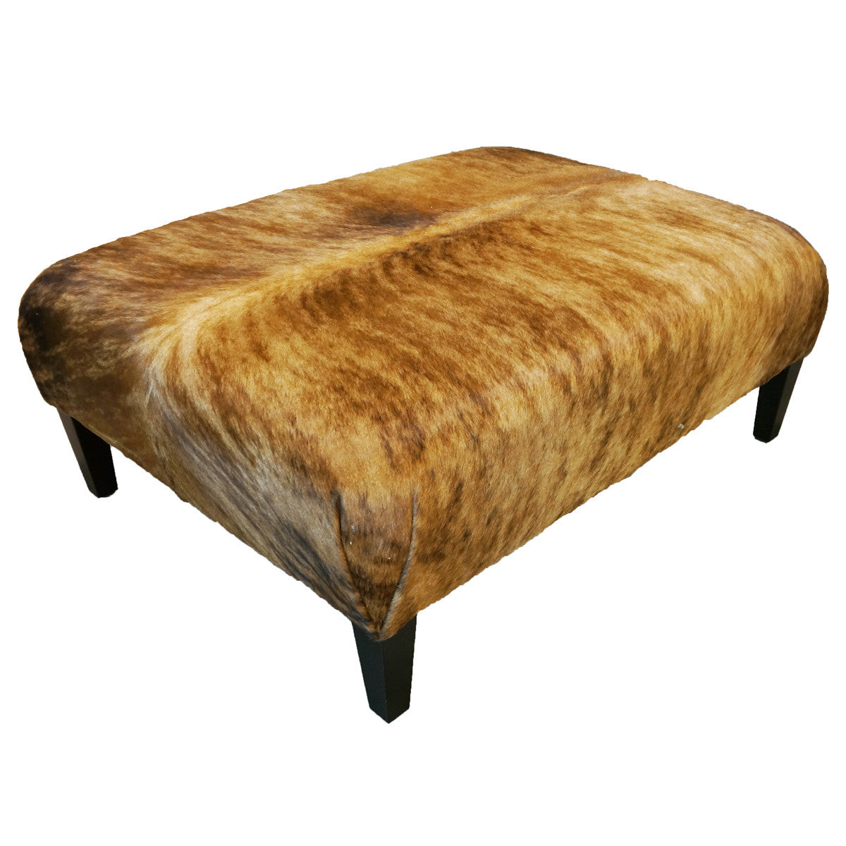 Carson Cowhide Ottoman