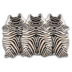 Printed Double Zebra Cowhide Rug