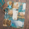 Watercolor Rust Rug - 8 x 11